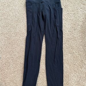 Athleta Black Leggings with Elastic Waistband